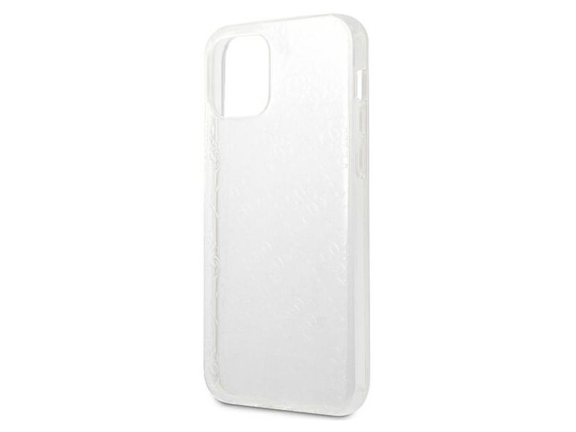 Capa rígida transparente Guess GUHCP12M3D4GTR para iPhone 12/12 Pro de 6,1