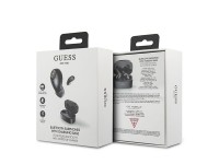 Auriculares Bluetooth TWS Guess GUTWSJL4GBK + base de carga 4G negra/negra Auriculares Bluetooth TWS Guess GUTWSJL4GBK + base de carga 4G negra/negra