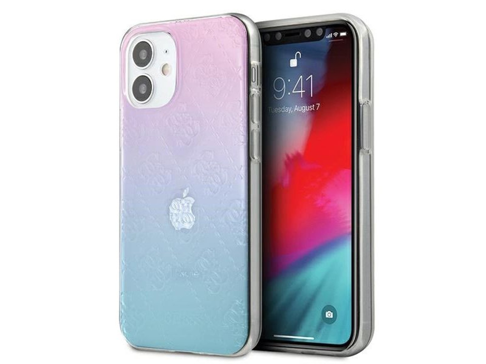 Funda rígida Guess GUHCP12S3D4GGBP para iPhone 12 mini de 5,4