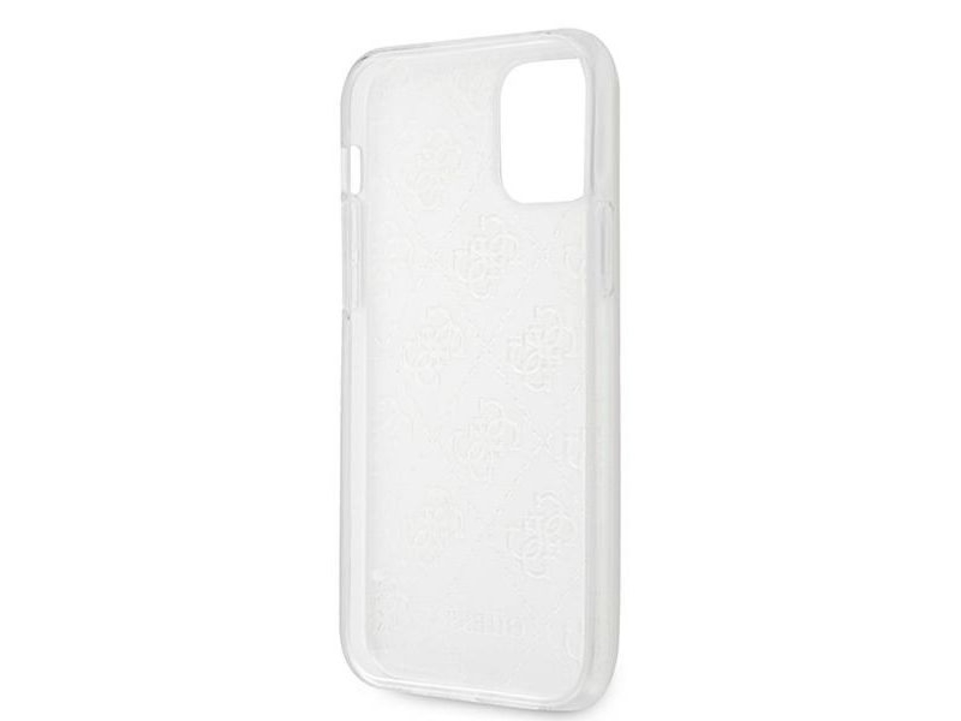Capa rígida transparente Guess GUHCP12M3D4GTR para iPhone 12/12 Pro de 6,1