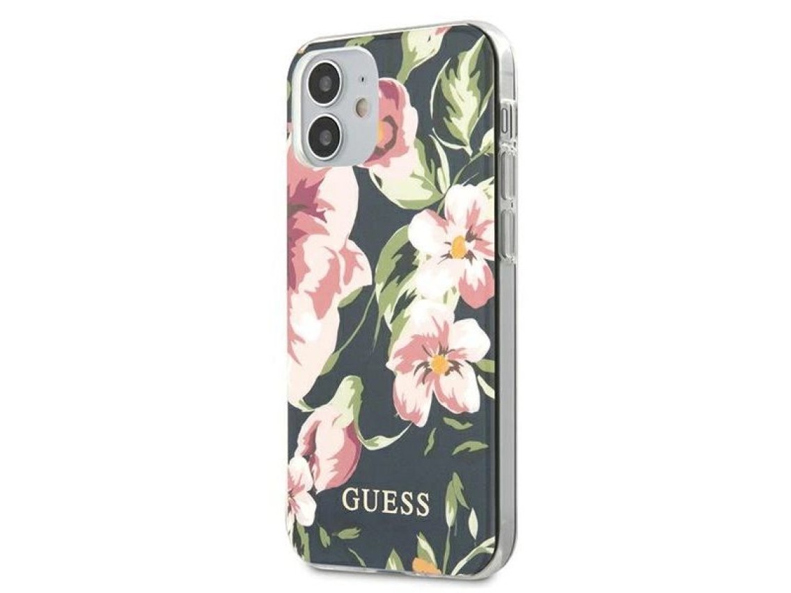 Guess GUHCP12SIMLFL03 iPhone 12 mini 5.4" navy/navy N°3 Flower Collection
