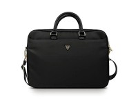 Guess Nylon Triangle Logo bag for a 16" laptop - black
