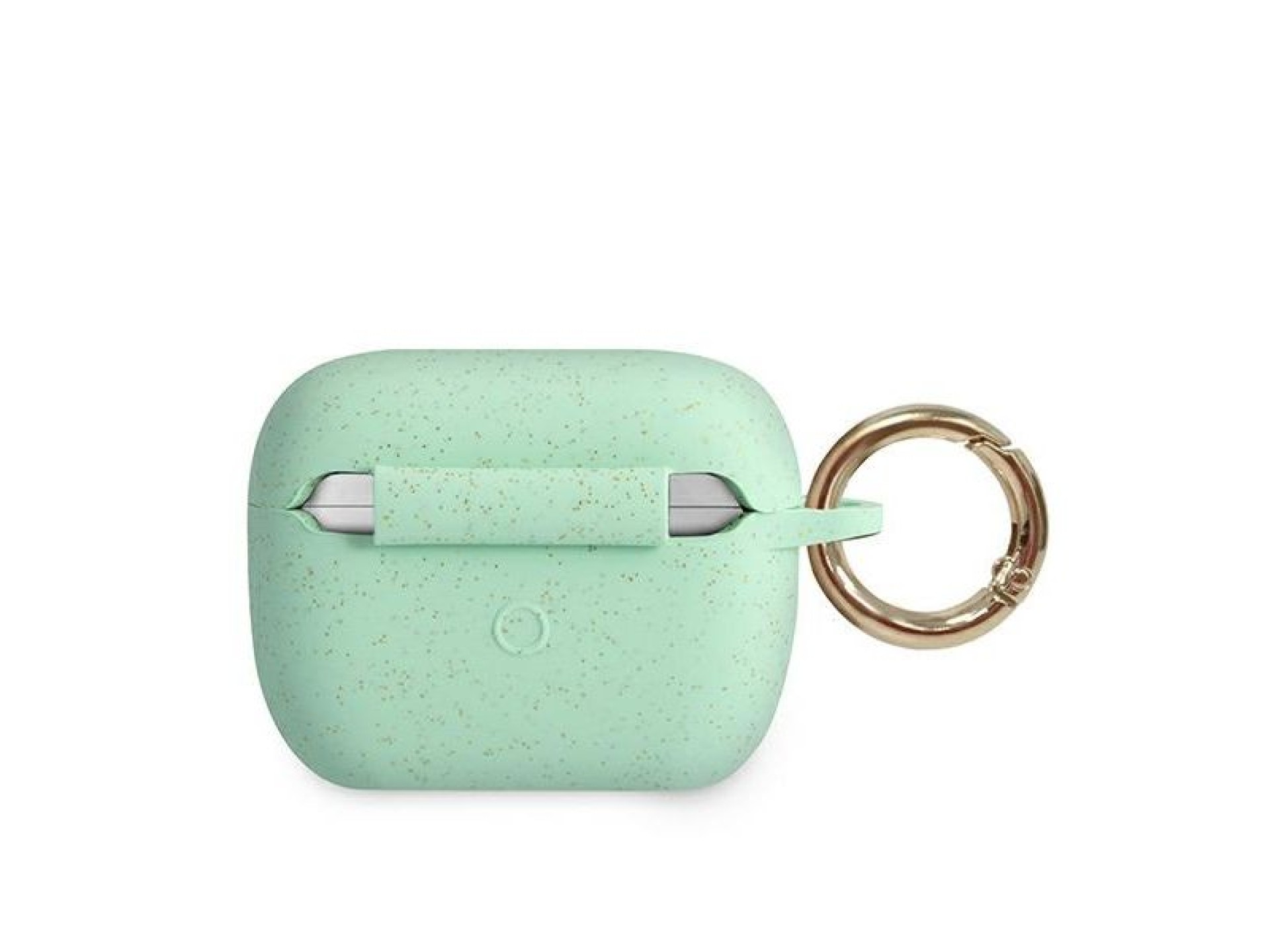 Capa Guess GUACAPSILGLGN para AirPods Pro, verde/verde, de silicone com glitter.