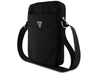 Bolso Guess GUTB10NTMLBK de 25 cm (10"), negro/negro, nailon, logo triangular Bolso Guess GUTB10NTMLBK de 25 cm (10"), negro/negro, nailon, logo triangular