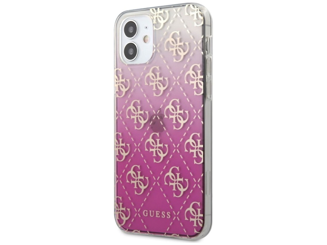 Guess GUHCP12SPCU4GGPI iPhone 12 mini 5.4" pink/pink hardcase 4G Gradient