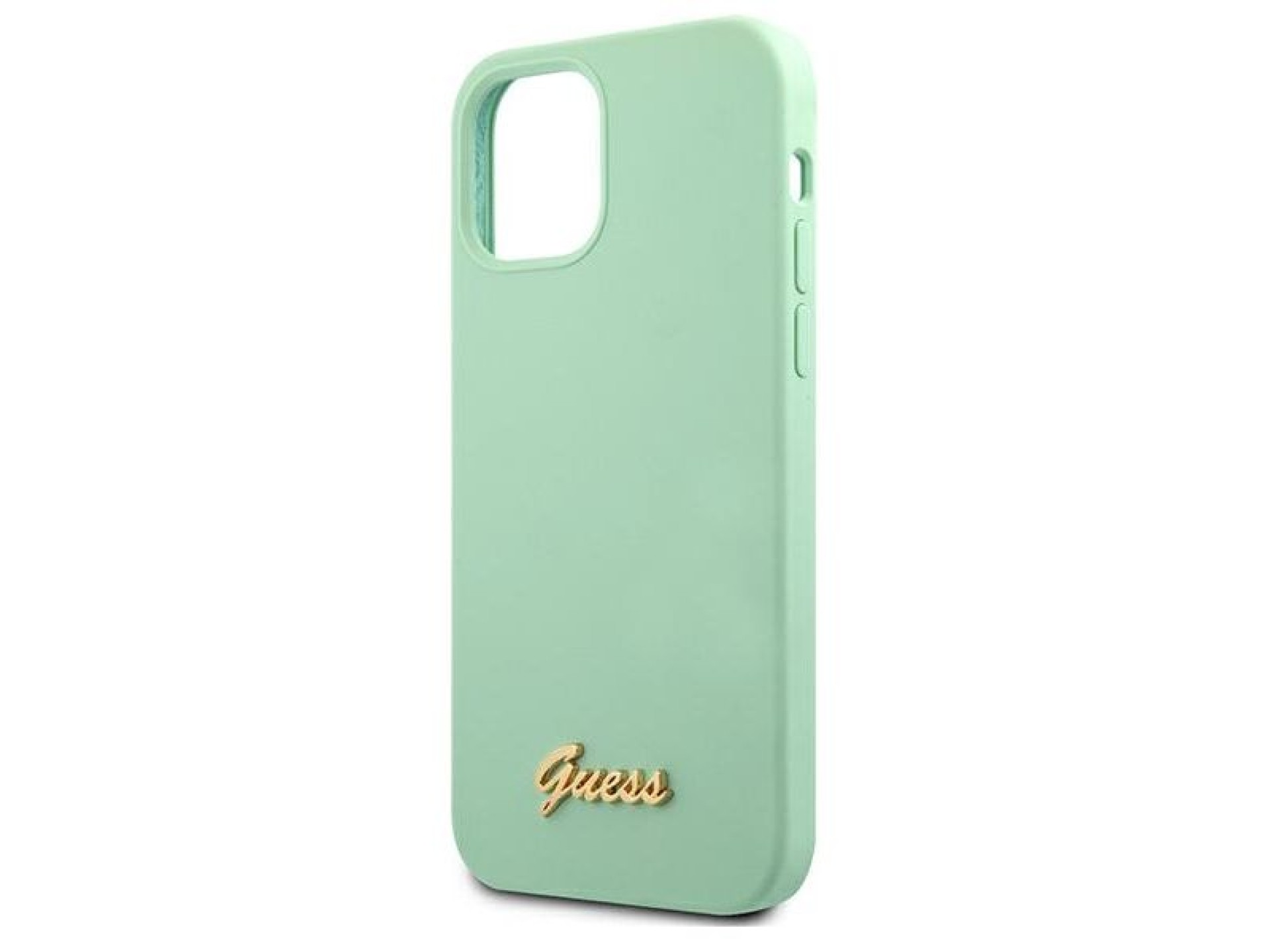 Guess Metal Logo Script Case for iPhone 12 Pro Max 6.7
