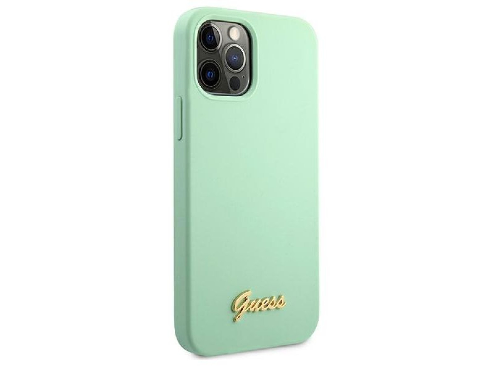 Guess Metal Logo Script Case for iPhone 12 Pro Max 6.7