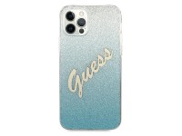 Funda rígida azul/azul con purpurina y diseño degradado para iPhone 12 Pro Max de 6,7" de Guess GUHC Funda rígida azul/azul con purpurina y diseño degradado para iPhone 12 Pro Max de 6,7" de Guess GUHC