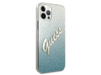 Funda rígida azul/azul con purpurina y diseño degradado para iPhone 12 Pro Max de 6,7" de Guess GUHC Funda rígida azul/azul con purpurina y diseño degradado para iPhone 12 Pro Max de 6,7" de Guess GUHC