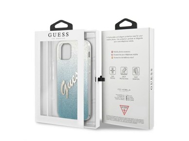 Guess GUHCP12LPCUGLSBL iPhone 12 Pro Max 6.7" blue/blue hardcase Glitter Gradient Script Guess GUHCP12LPCUGLSBL iPhone 12 Pro Max 6.7" blue/blue hardcase Glitter Gradient Script