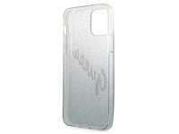 Capa r�gida Guess GUHCP12MPCUGLSBL para iPhone 12/12 Pro de 6,1" azul/azul com glitter e inscri��o e