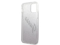 Capa r�gida rosa/rosa com glitter e inscri��o em degrad� da Guess (GUHCP12LPCUGLSPI) para iPhone 12 