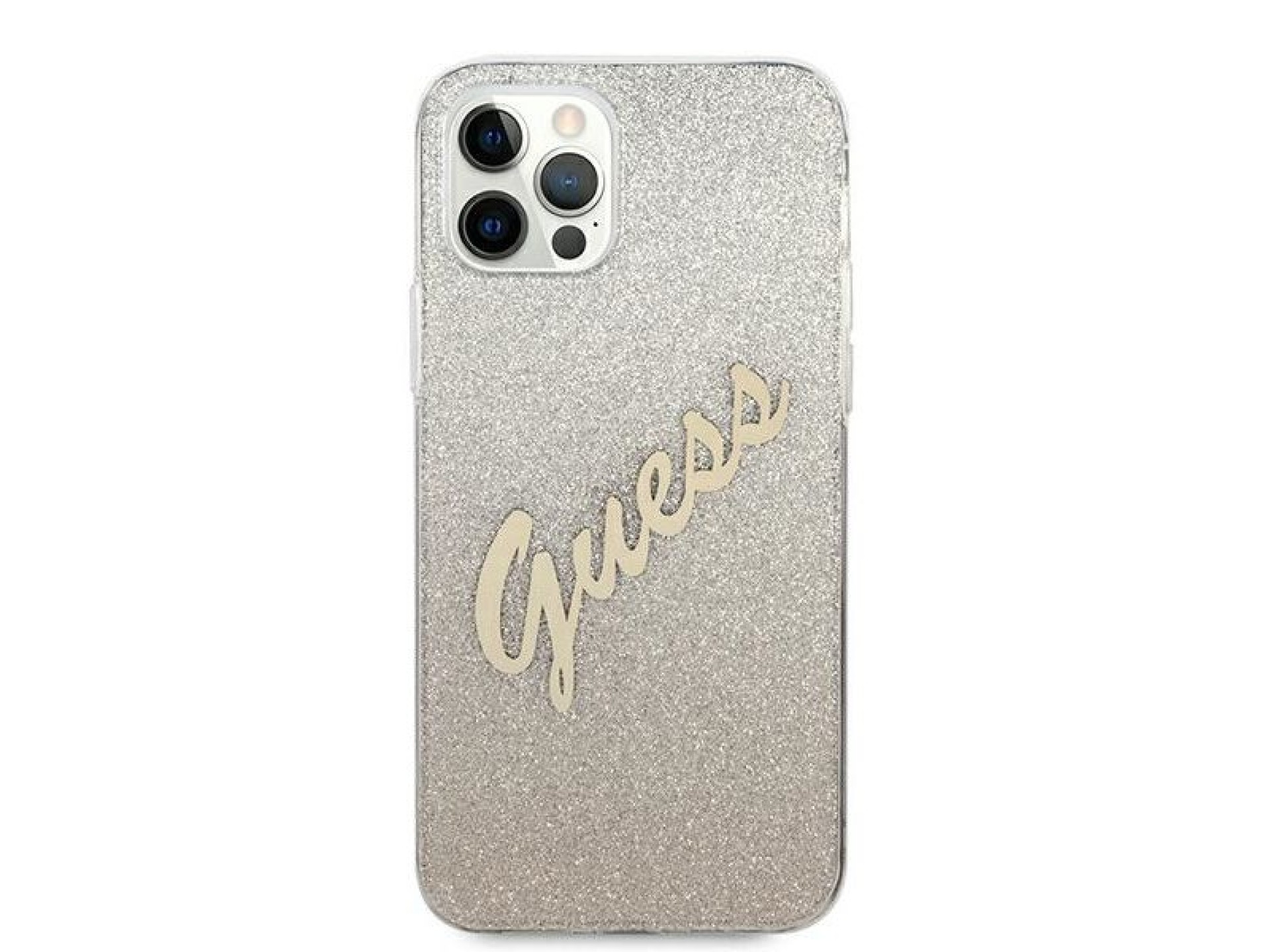 Capa rígida dourada/dourada Guess GUHCP12LPCUGLSGO para iPhone 12 Pro Max 6.7