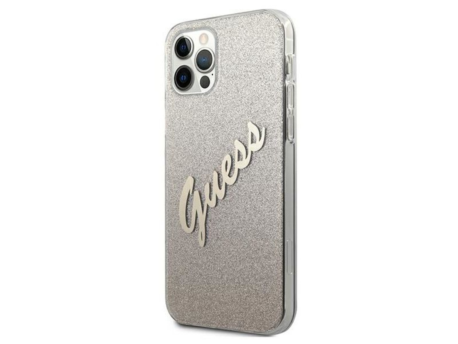 Capa rígida dourada/dourada Guess GUHCP12LPCUGLSGO para iPhone 12 Pro Max 6.7