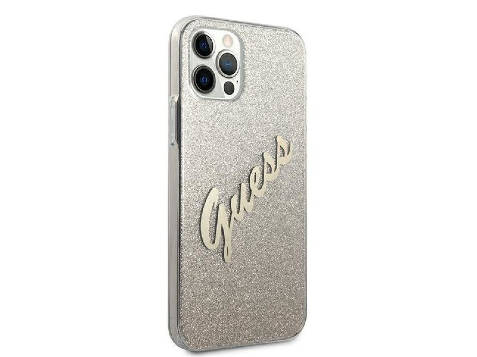 Capa rígida dourada/dourada Guess GUHCP12LPCUGLSGO para iPhone 12 Pro Max 6.7
