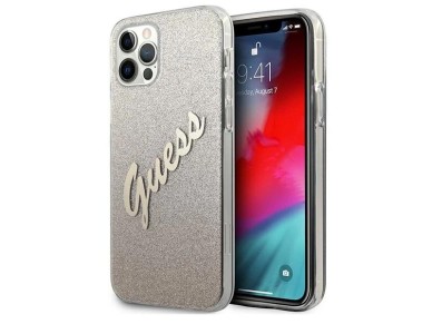 Guess GUHCP12LPCUGLSGO iPhone 12 Pro Max 6.7" gold/gold hardcase Glitter Gradient Script Guess GUHCP12LPCUGLSGO iPhone 12 Pro Max 6.7" gold/gold hardcase Glitter Gradient Script