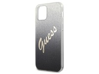 Funda r�gida Guess GUHCP12MPCUGLSBK para iPhone 12/12 Pro de 6,1" en negro/negro con dise�o de letra