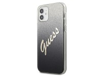 Capa rígida preta com glitter degradê e escrita "GUHCP12SPCUGLSBK" para iPhone 12 mini de 5,4". Capa rígida preta com glitter degradê e escrita "GUHCP12SPCUGLSBK" para iPhone 12 mini de 5,4".