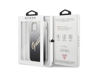 Funda r�gida Guess GUHCP12MPCUGLSBK para iPhone 12/12 Pro de 6,1" en negro/negro con dise�o de letra