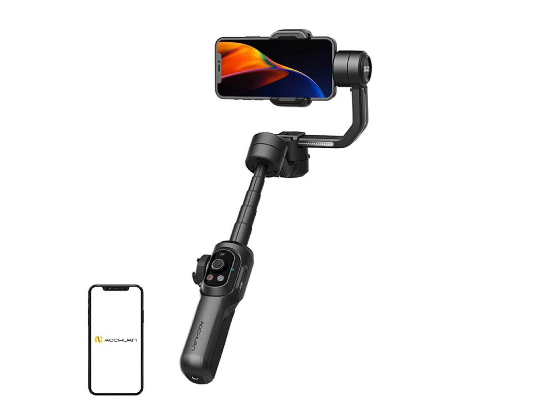 Gimbal AOCHUAN S2 (Preto)