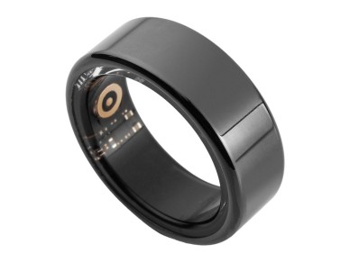 Anel inteligente COLMI R02, tamanho 8, 18,1 mm (preto) + estojo de carregamento