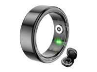 Anel inteligente COLMI R02, tamanho 8, 18,1 mm (preto) + estojo de carregamento Anel inteligente COLMI R02, tamanho 8, 18,1 mm (preto) + estojo de carregamento