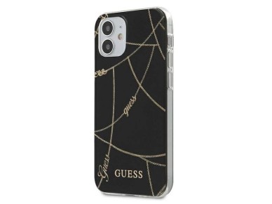 Guess GUHCP12SPCUCHBK iPhone 12 mini 5.4" black/black hardcase Gold Chain Collection Guess GUHCP12SPCUCHBK iPhone 12 mini 5.4" black/black hardcase Gold Chain Collection