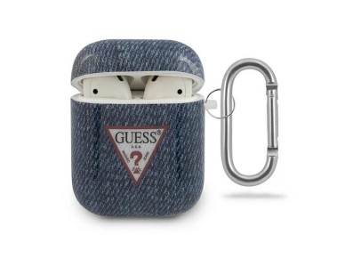 Capa para AirPods Guess GUACA2TPUJULDB, azul marinho/azul escuro, cole��o Jeans