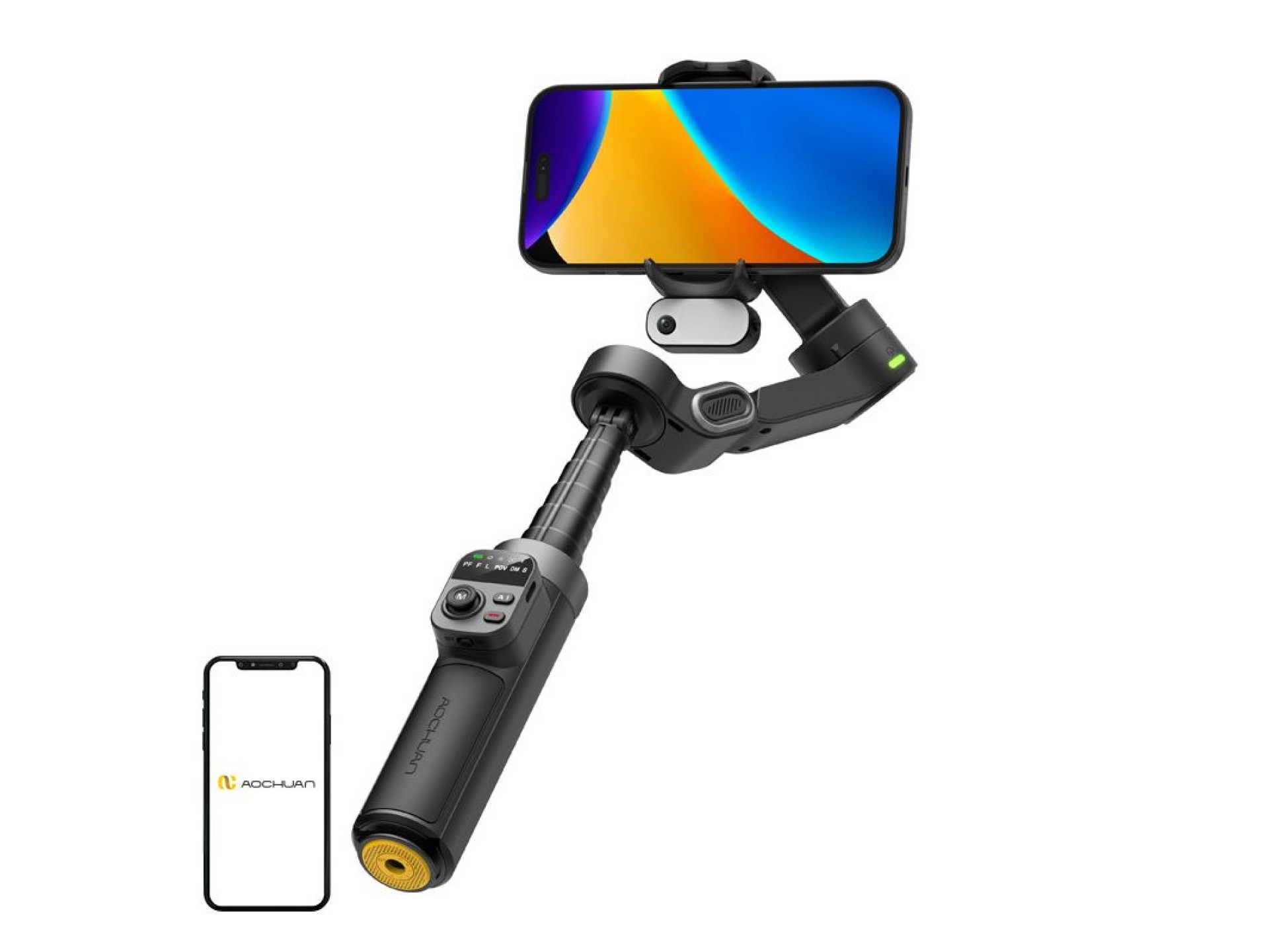 Gimbal AOCHUAN X3 com sensor de IA (preto)