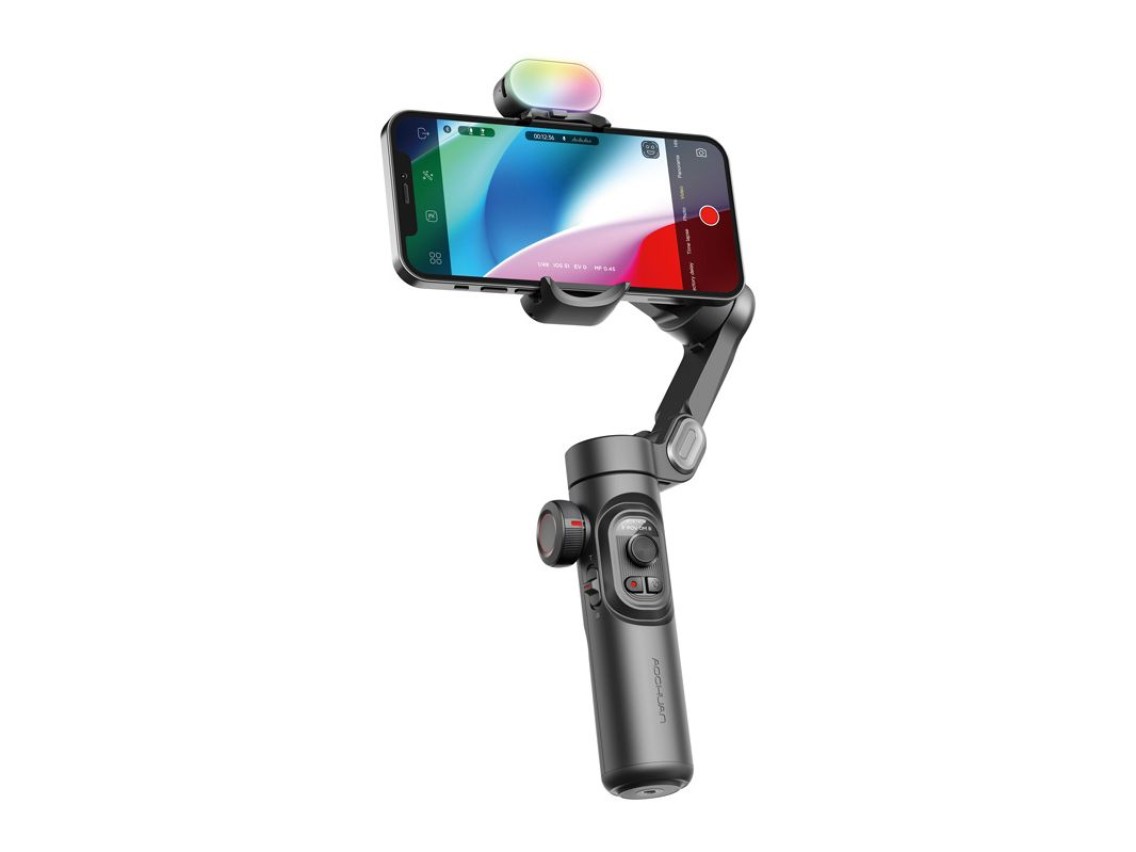 Gimbal AOCHUAN XE com iluminação RGB (preto)