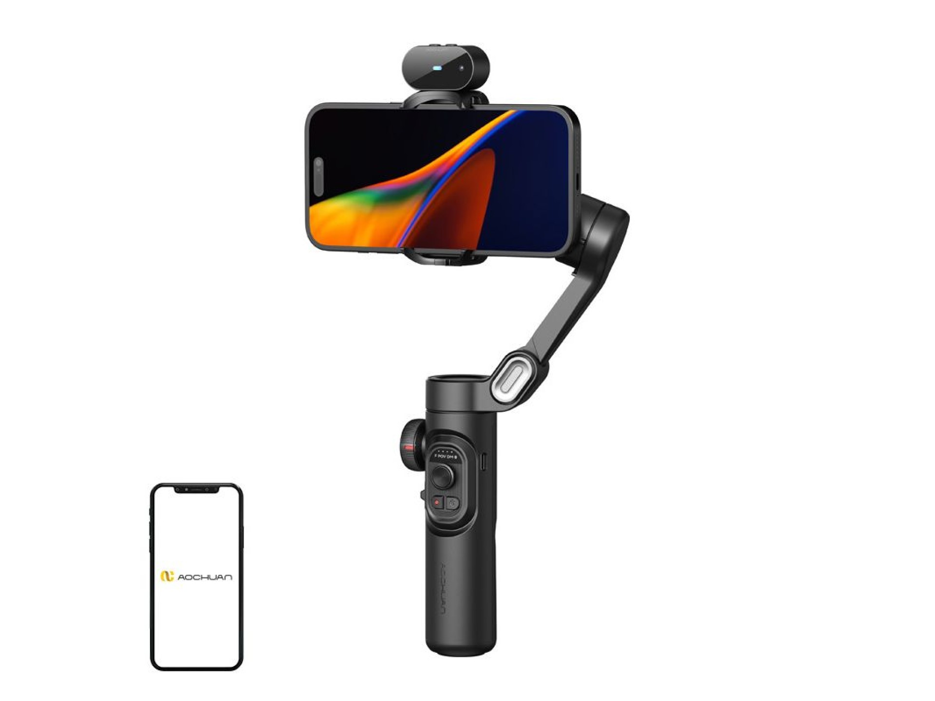 Gimbal AOCHUAN XE com sensor de IA (preto)