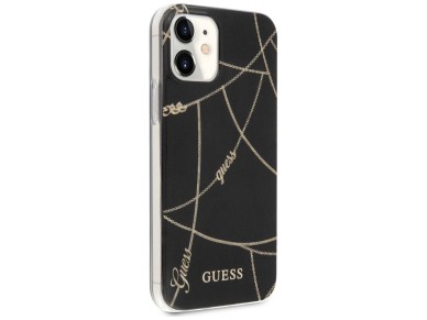 Guess GUHCP12SPCUCHBK iPhone 12 mini 5.4" black/black hardcase Gold Chain Collection Guess GUHCP12SPCUCHBK iPhone 12 mini 5.4" black/black hardcase Gold Chain Collection