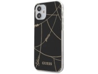 Guess GUHCP12SPCUCHBK iPhone 12 mini 5.4" black/black hardcase Gold Chain Collection Guess GUHCP12SPCUCHBK iPhone 12 mini 5.4" black/black hardcase Gold Chain Collection