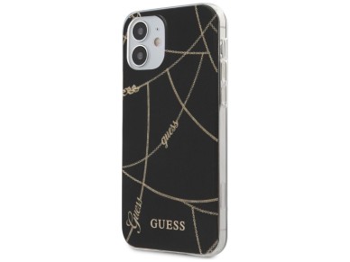 Guess GUHCP12SPCUCHBK iPhone 12 mini 5.4" black/black hardcase Gold Chain Collection Guess GUHCP12SPCUCHBK iPhone 12 mini 5.4" black/black hardcase Gold Chain Collection