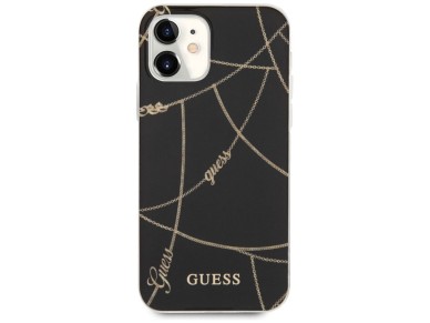 Guess GUHCP12SPCUCHBK iPhone 12 mini 5.4" black/black hardcase Gold Chain Collection Guess GUHCP12SPCUCHBK iPhone 12 mini 5.4" black/black hardcase Gold Chain Collection