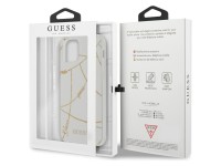 Capa rígida branca/branca Guess GUHCP12SPCUCHWH para iPhone 12 mini 5.4" - Coleção Corrente Dourada Capa rígida branca/branca Guess GUHCP12SPCUCHWH para iPhone 12 mini 5.4" - Coleção Corrente Dourada