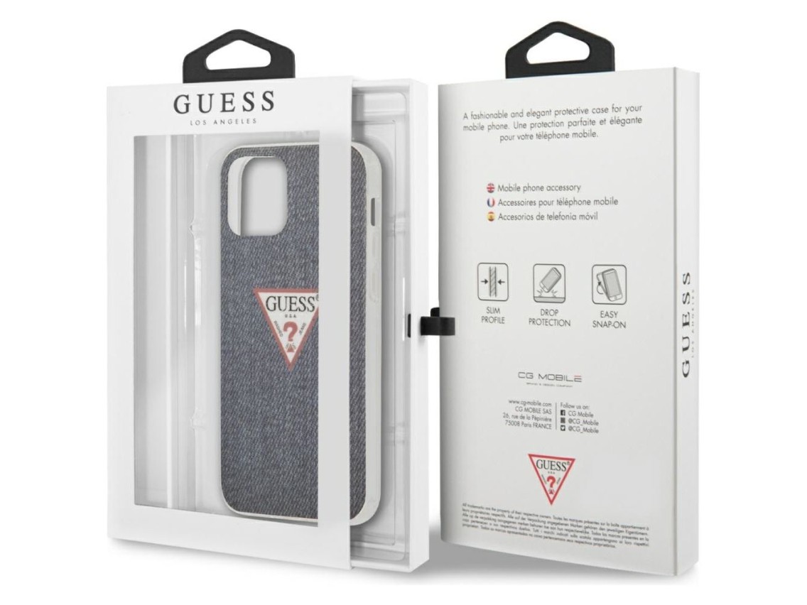 Guess GUHCP12LPCUJULDB iPhone 12 Pro Max 6.7" navy/dark blue hardcase Jeans Collection