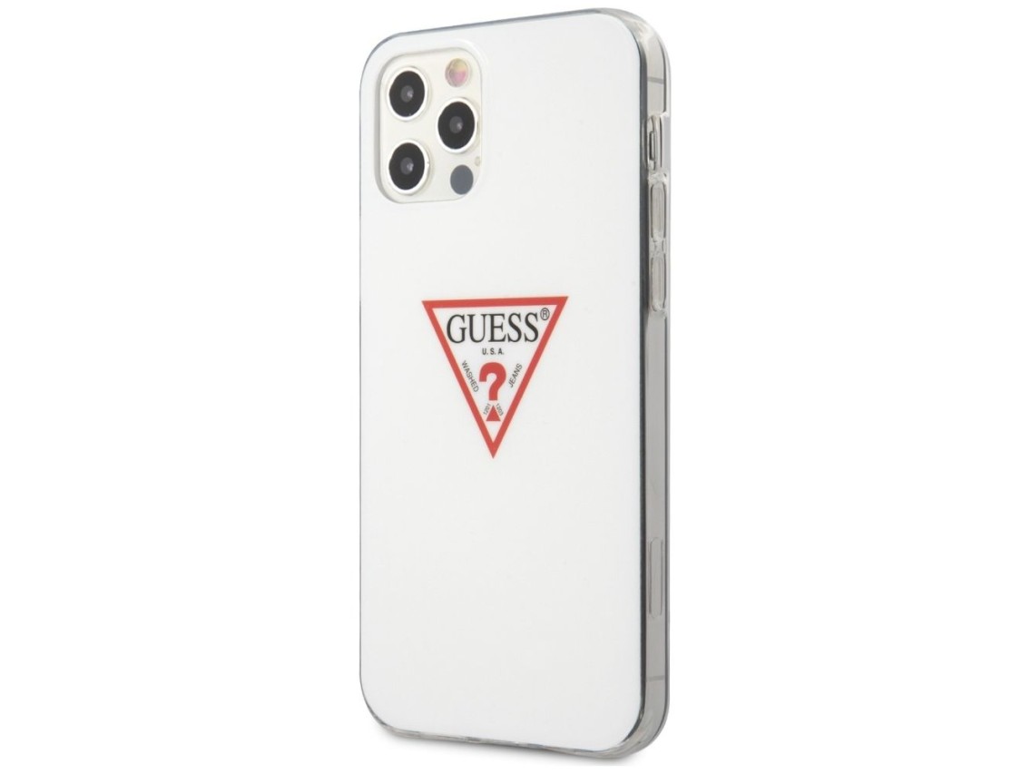 Guess GUHCP12MPCUCTLWH iPhone 12/12 Pro 6.1" white/white hardcase Triangle Collection