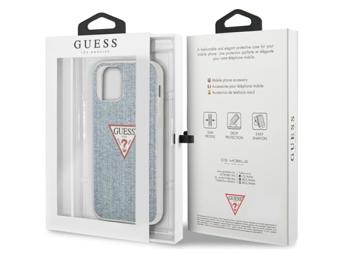 Guess GUHCP12LPCUJULLB iPhone 12 Pro Max 6.7" blue/light blue hardcase Jeans Collection