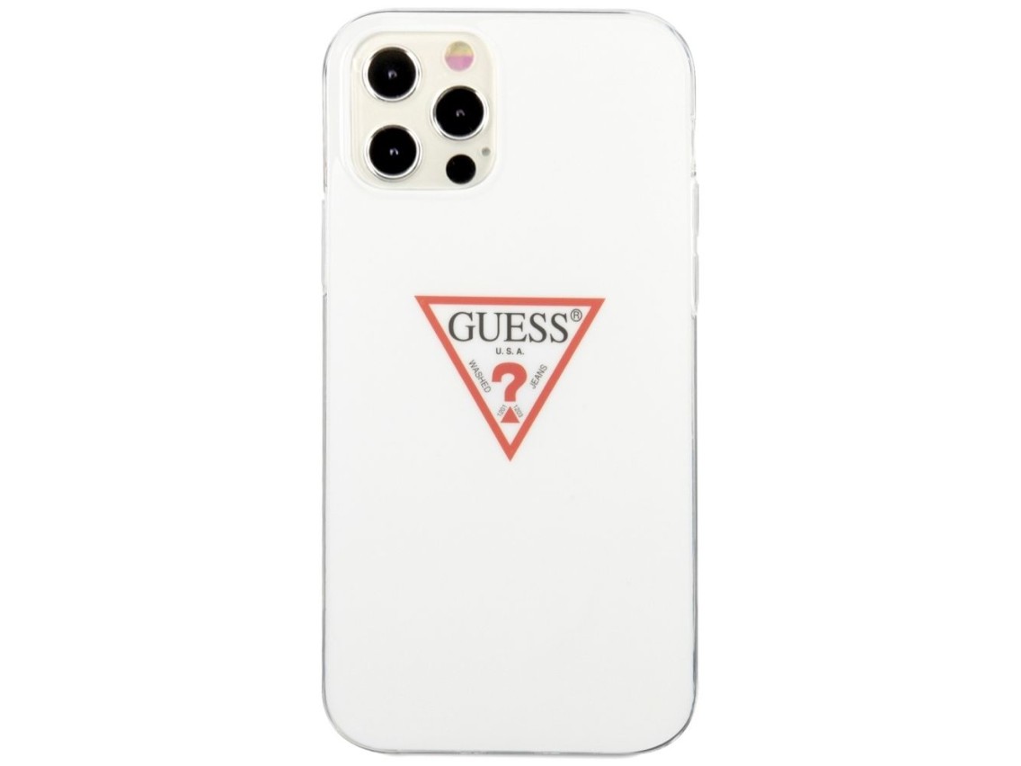 Guess GUHCP12MPCUCTLWH iPhone 12/12 Pro 6.1" white/white hardcase Triangle Collection