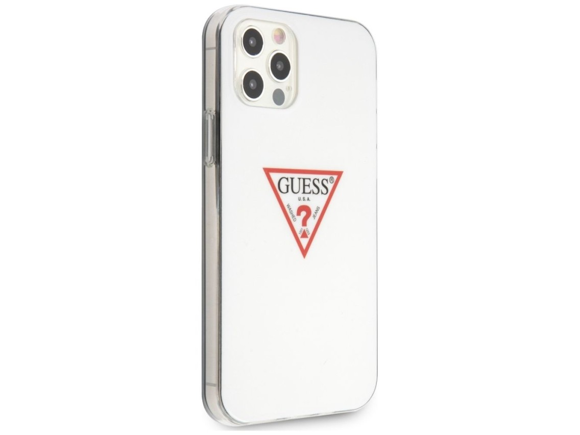 Guess GUHCP12MPCUCTLWH iPhone 12/12 Pro 6.1" white/white hardcase Triangle Collection