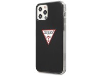 Capa rígida preta/preta Guess GUHCP12LPCUCTLBK para iPhone 12 Pro Max 6.7" - Coleção Triangle Capa rígida preta/preta Guess GUHCP12LPCUCTLBK para iPhone 12 Pro Max 6.7" - Coleção Triangle