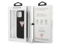 Capa rígida preta/preta Guess GUHCP12LPCUCTLBK para iPhone 12 Pro Max 6.7" - Coleção Triangle Capa rígida preta/preta Guess GUHCP12LPCUCTLBK para iPhone 12 Pro Max 6.7" - Coleção Triangle