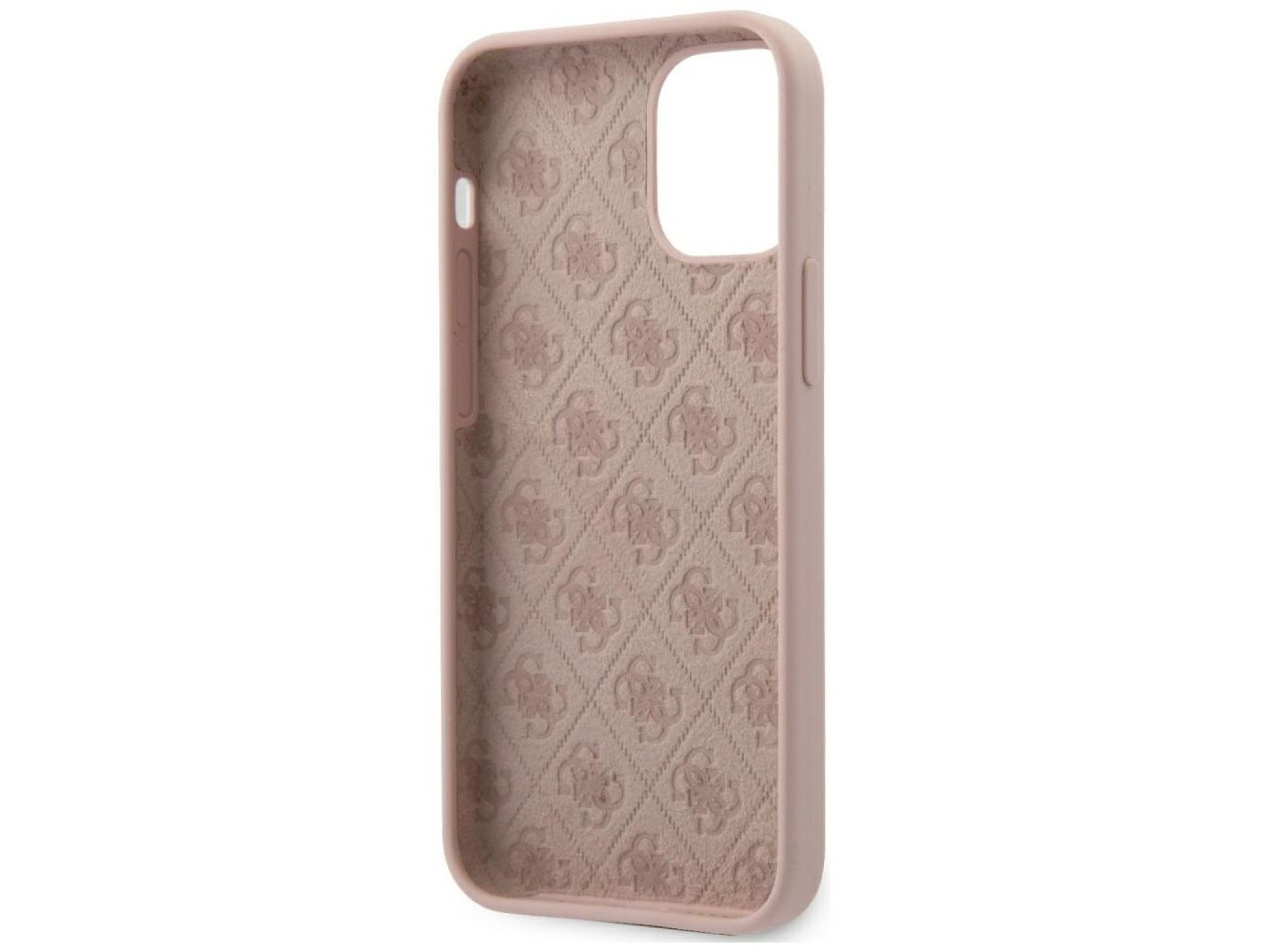 Capa rígida de silicone com logotipo dourado Guess GUHCP12SLSLMGLP para iPhone 12 mini 5.4