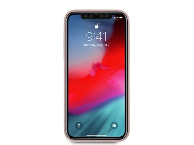 Guess GUHCP12SLSTMLP iPhone 12 mini 5.4" light pink/light pink hardcase Silicone Triangle Logo Guess GUHCP12SLSTMLP iPhone 12 mini 5.4" light pink/light pink hardcase Silicone Triangle Logo