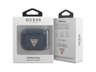Guess GUACAPTPUJULDB AirPods Pro cover navy/dark blue Jeans Collection Guess GUACAPTPUJULDB AirPods Pro cover navy/dark blue Jeans Collection
