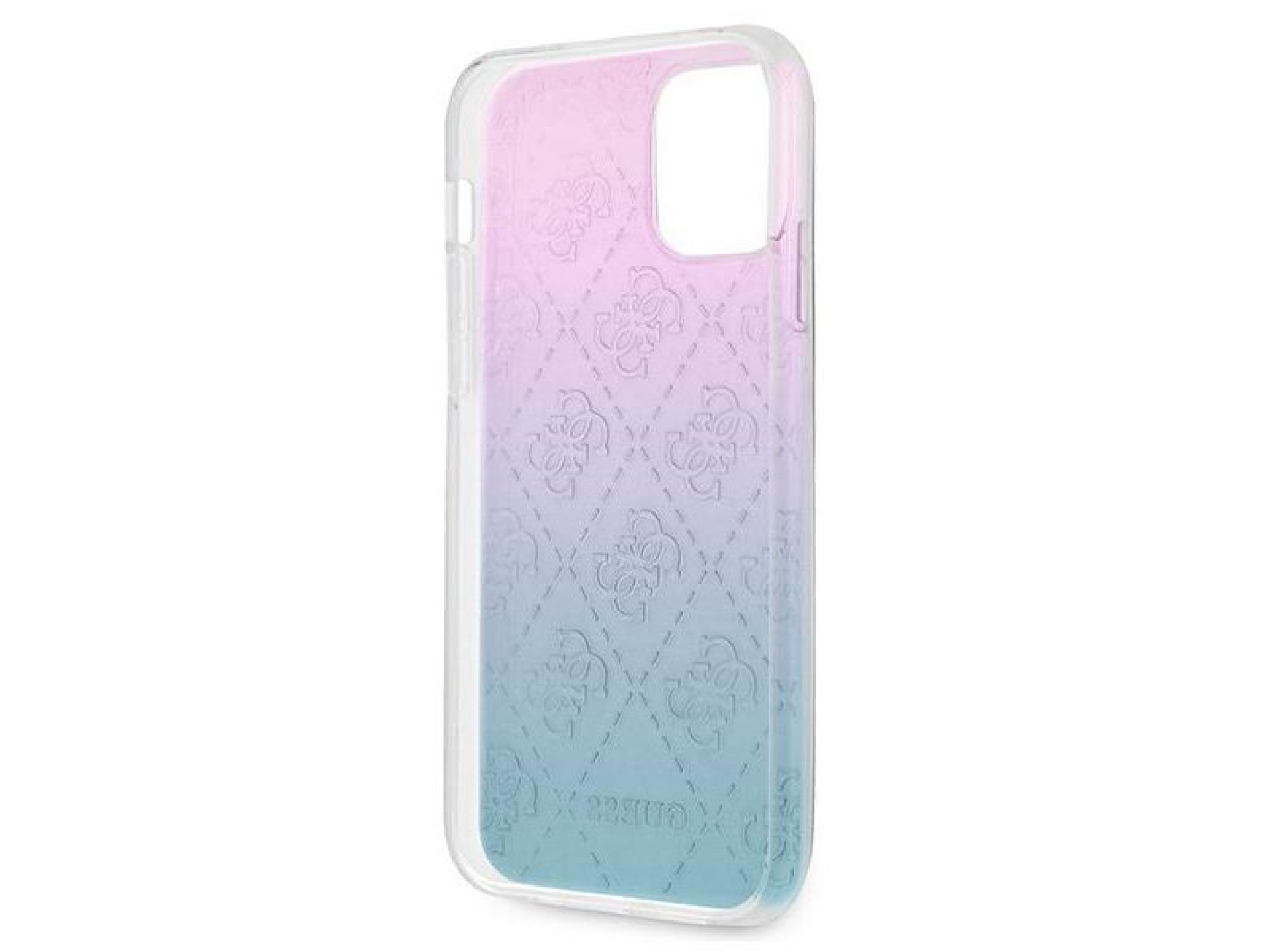Funda Guess 4G con estampado 3D para iPhone 12 Pro Max - Azul y rosa