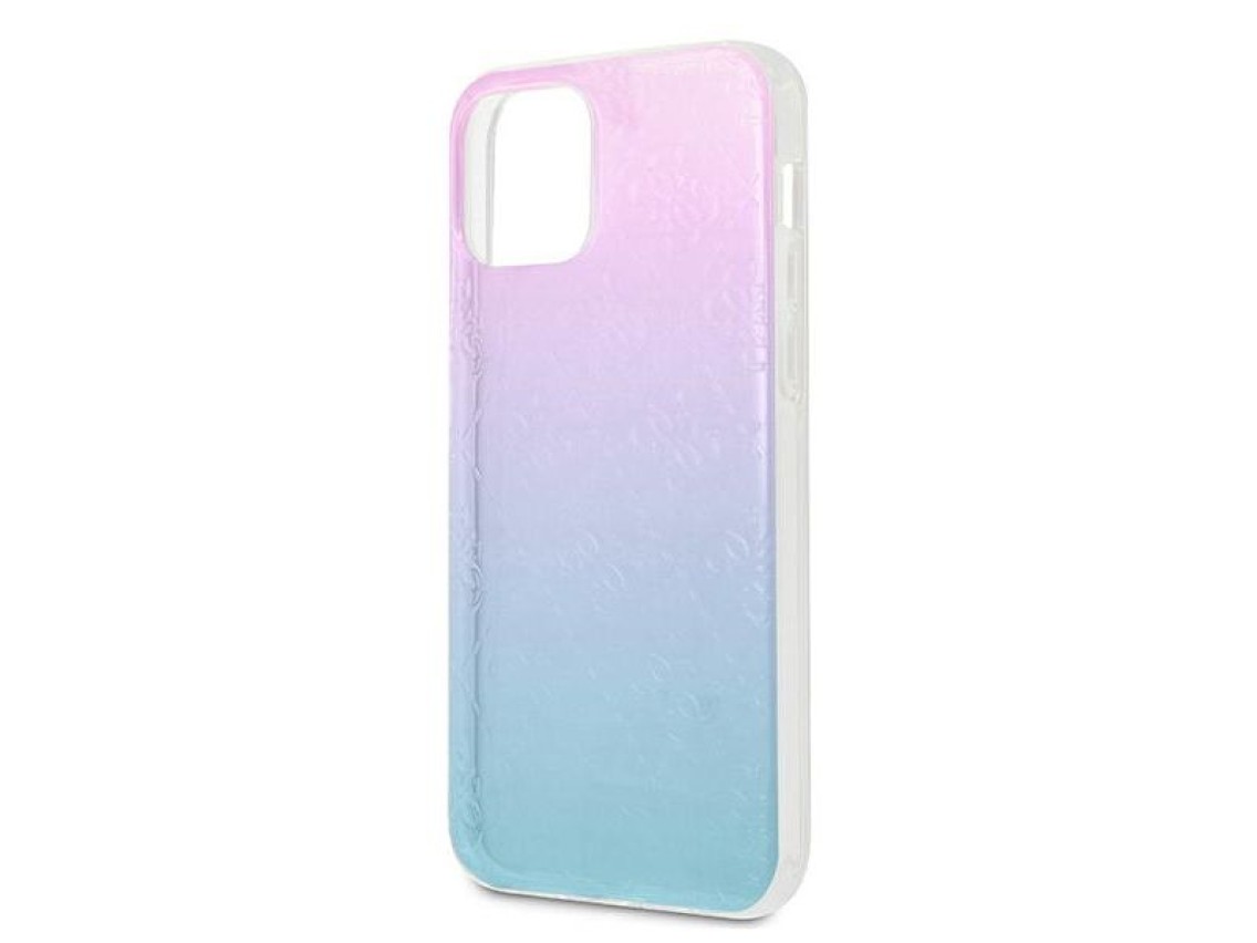 Funda Guess 4G con estampado 3D para iPhone 12 Pro Max - Azul y rosa