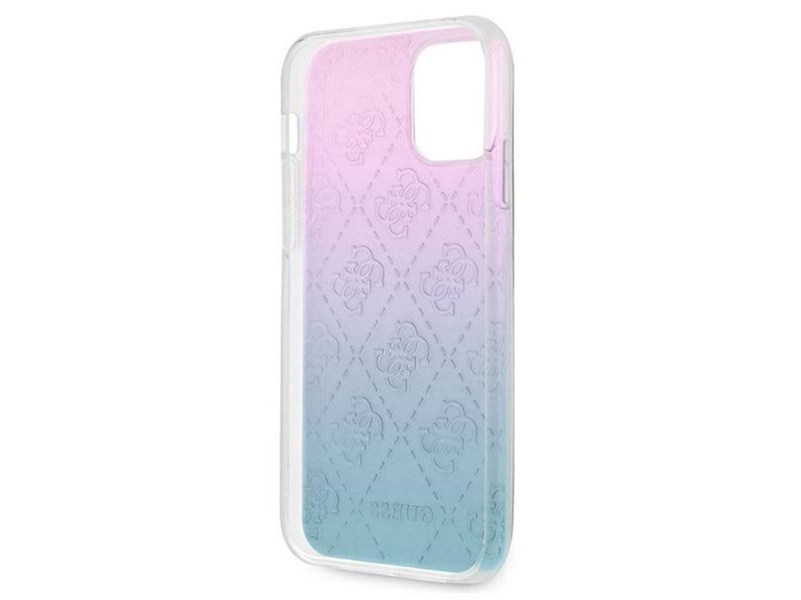 Funda Guess 4G con estampado 3D para iPhone 12 Pro Max - Azul y rosa