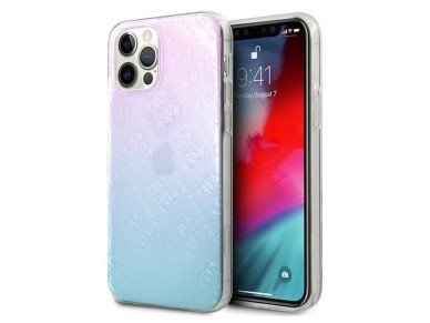 Guess 4G 3D Pattern Collection Case for iPhone 12 Pro Max - Blue and Pink Guess 4G 3D Pattern Collection Case for iPhone 12 Pro Max - Blue and Pink